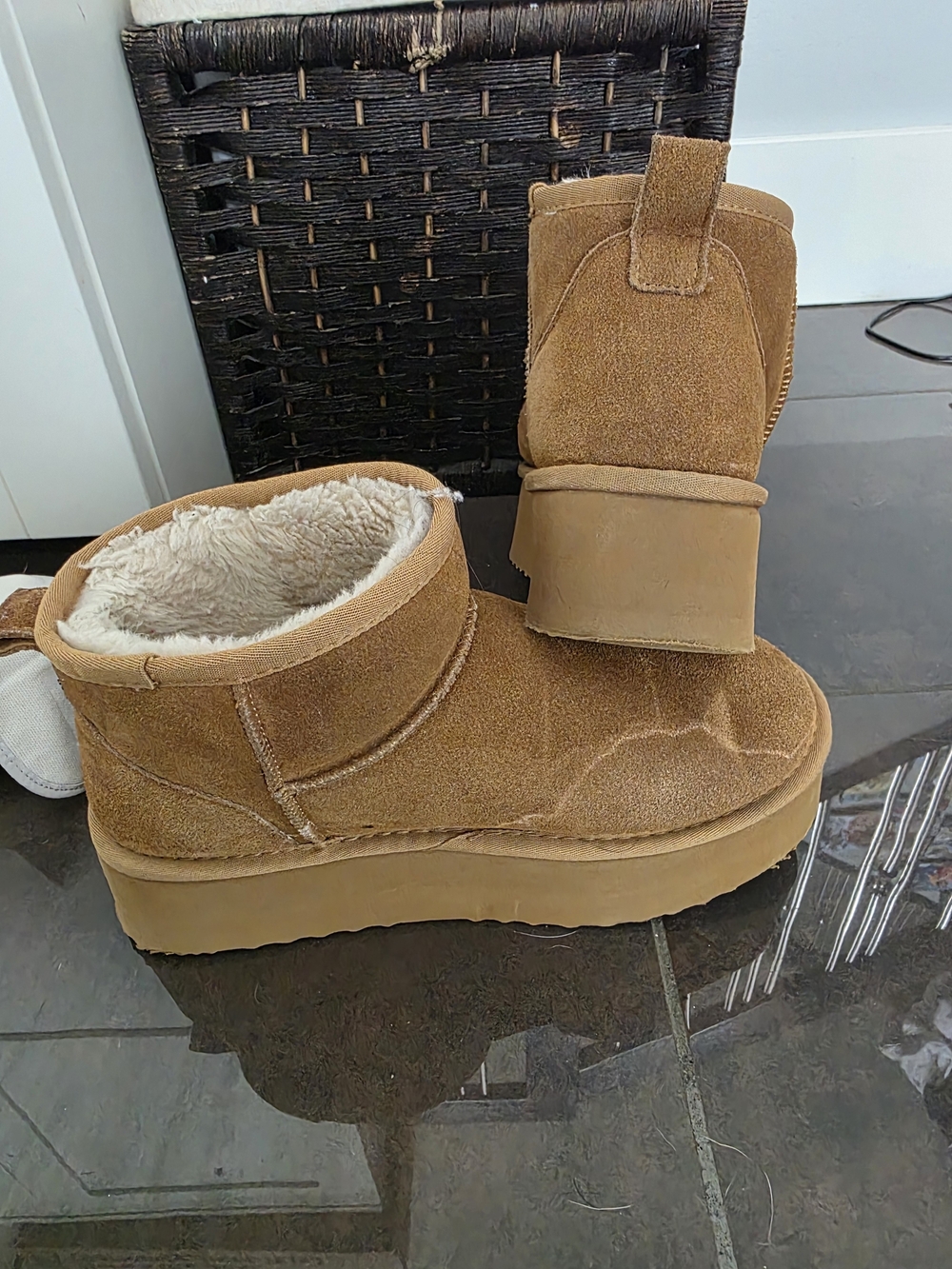 Dream Pairs Platform Lined Ankle Booties